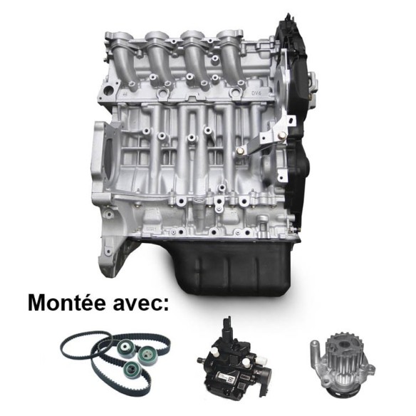 Moteur Complet Citroën Berlingo/Berlingo First I/II 2005-2010 1.6 D HDi 9HX(DV6ATED4) 66/90 CV